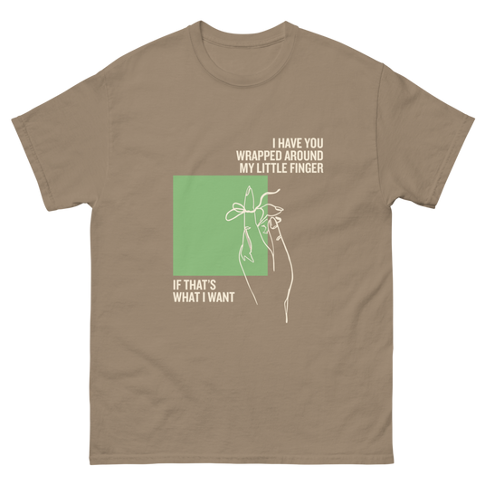 If That's What I Want Line Drawing T-Shirt Brown Savana