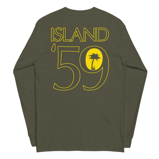 Military Green '59 Jersey Long Sleeve Back