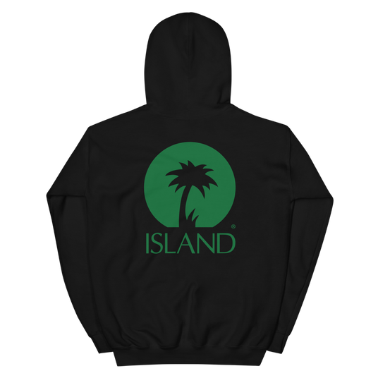 Black Island Logo Hoodie Back
